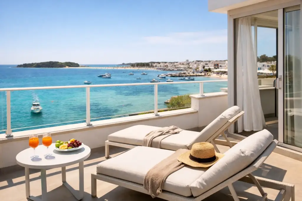 Review camera terrazzo vista mare a Porto Cesareo